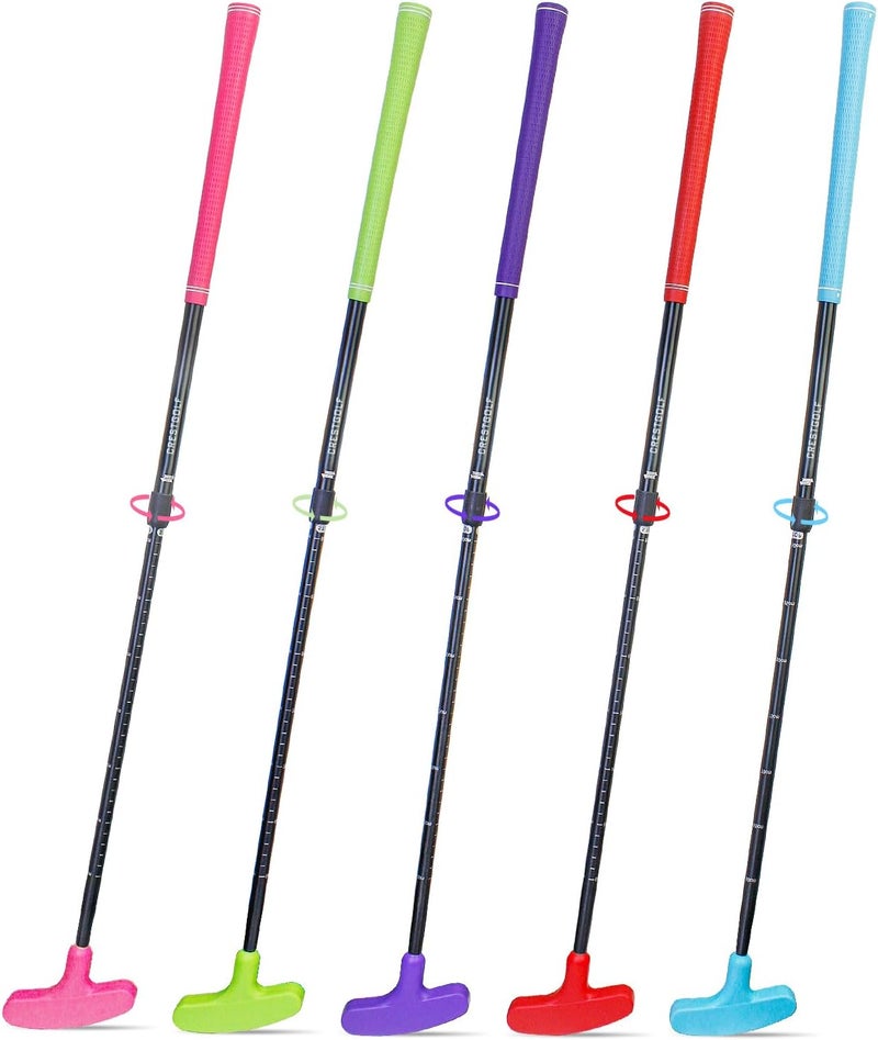 Crestgolf 5 Pack Two-Way Golf Putters for Men and Women Adjustable Length Golf Clubs Set for Junior and Adults - Image 2